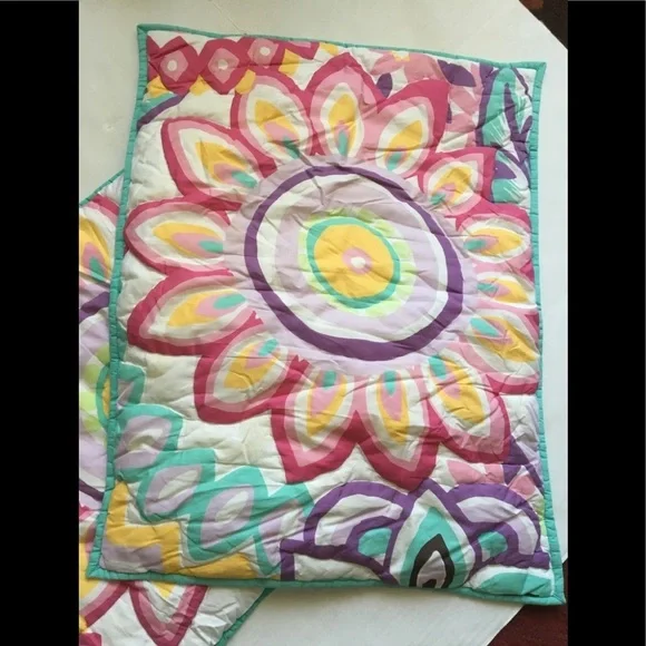 Pottery Barn Teen Floral Pillow Shams m7. - Picture 4 of 10